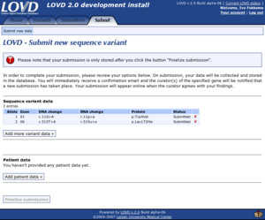 Overview with variants