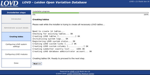 Creating tables