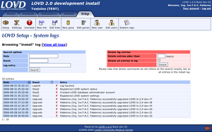 System logs